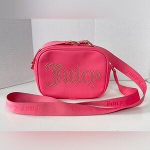 Juicy Couture Pink Camera Crossbody Bag Purse *Flawed